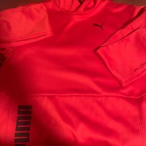 Red puma hoodie